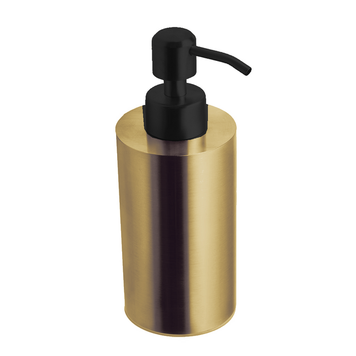 Freestanding soap dispenser, 250 ml, metal pump – Brushed Gold