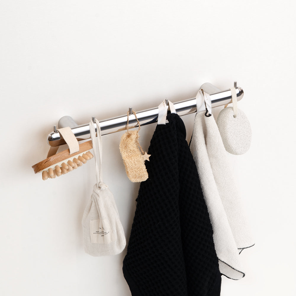 Six-Hook Hanger – Corona – Polished Stainless Steel