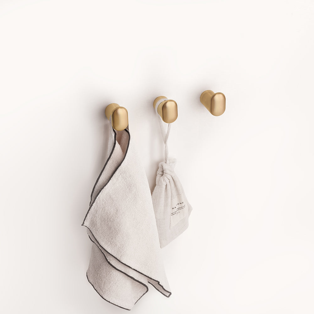 Single Hook – Corona – Brushed Gold