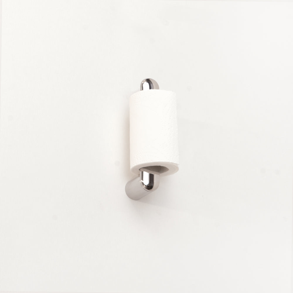 Vertical Toilet Roll Holder – Corona – Polished Stainless Steel