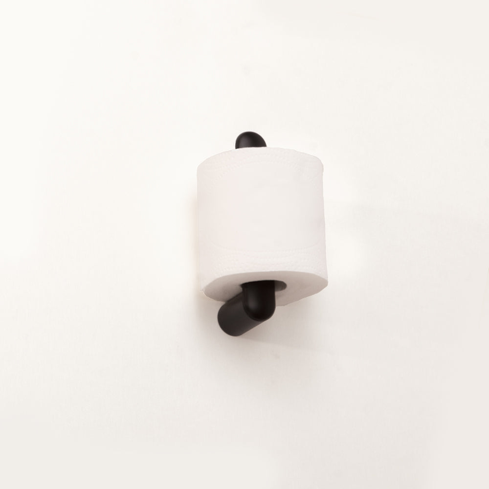 Vertical Toilet Roll Holder – Corona – Matt Black
