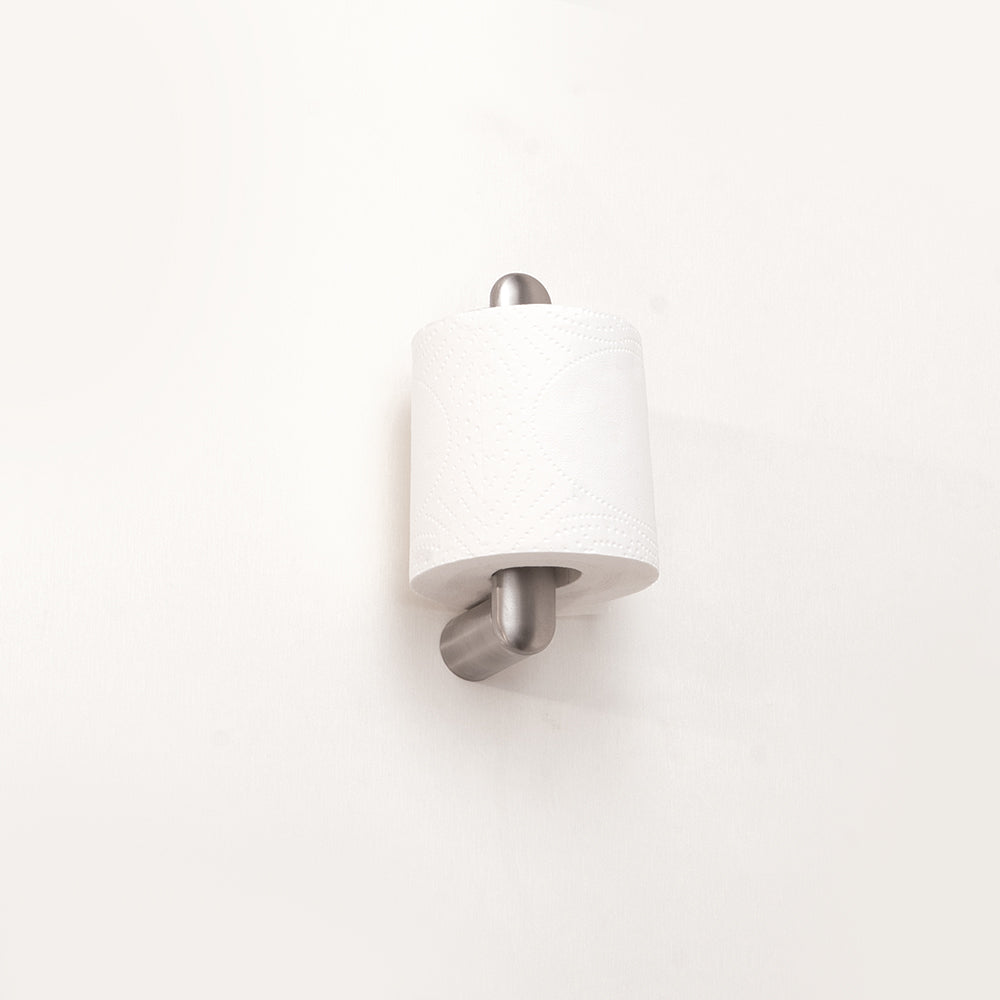 Vertical Toilet Roll Holder – Corona – Brushed Stainless Steel