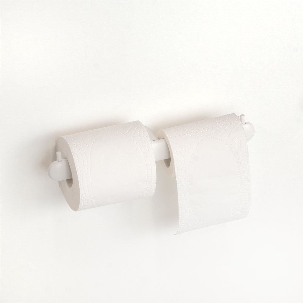 Double Toilet Roll Holder – Corona – Matt White