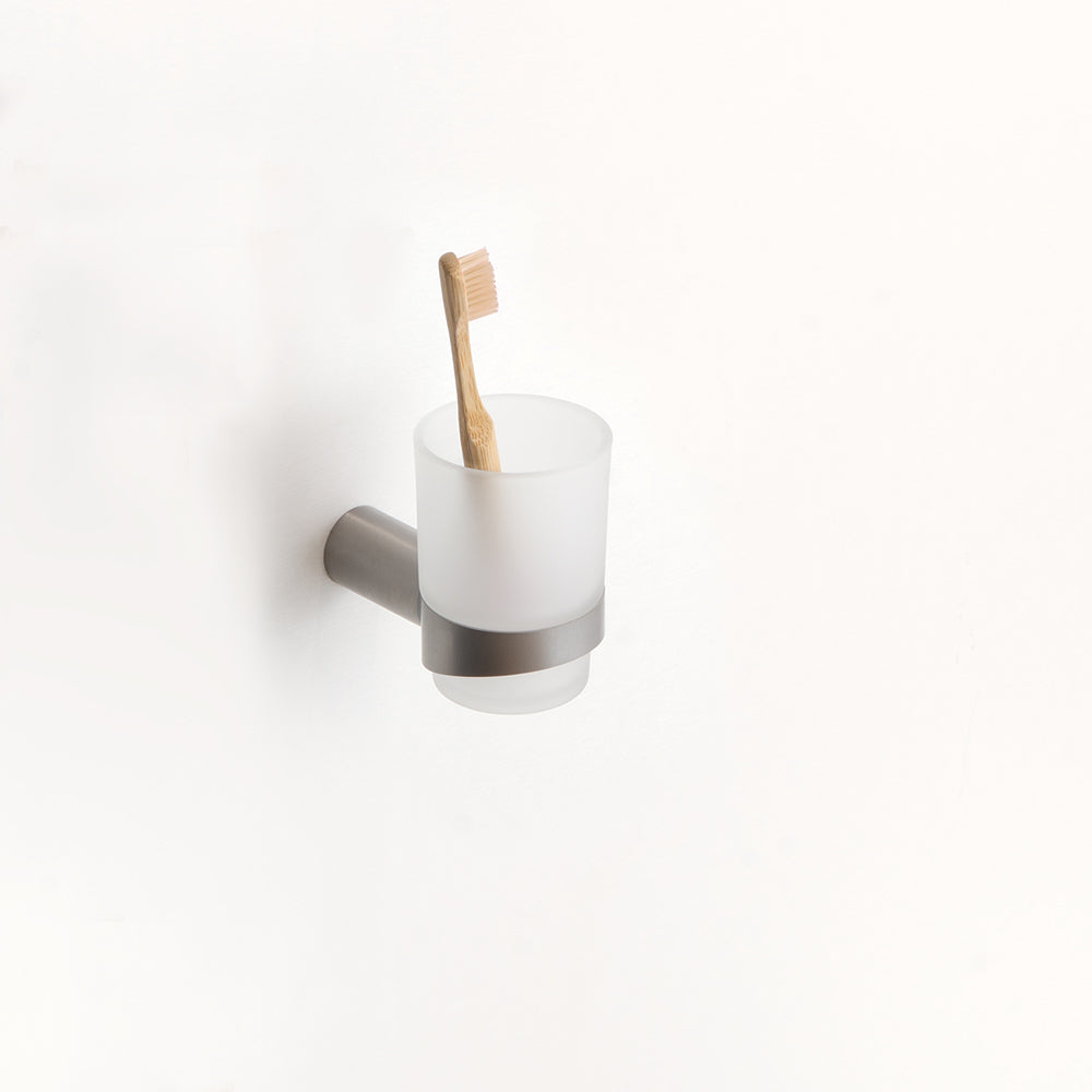 Glass Holder – Corona – Brushed Stainless Steel