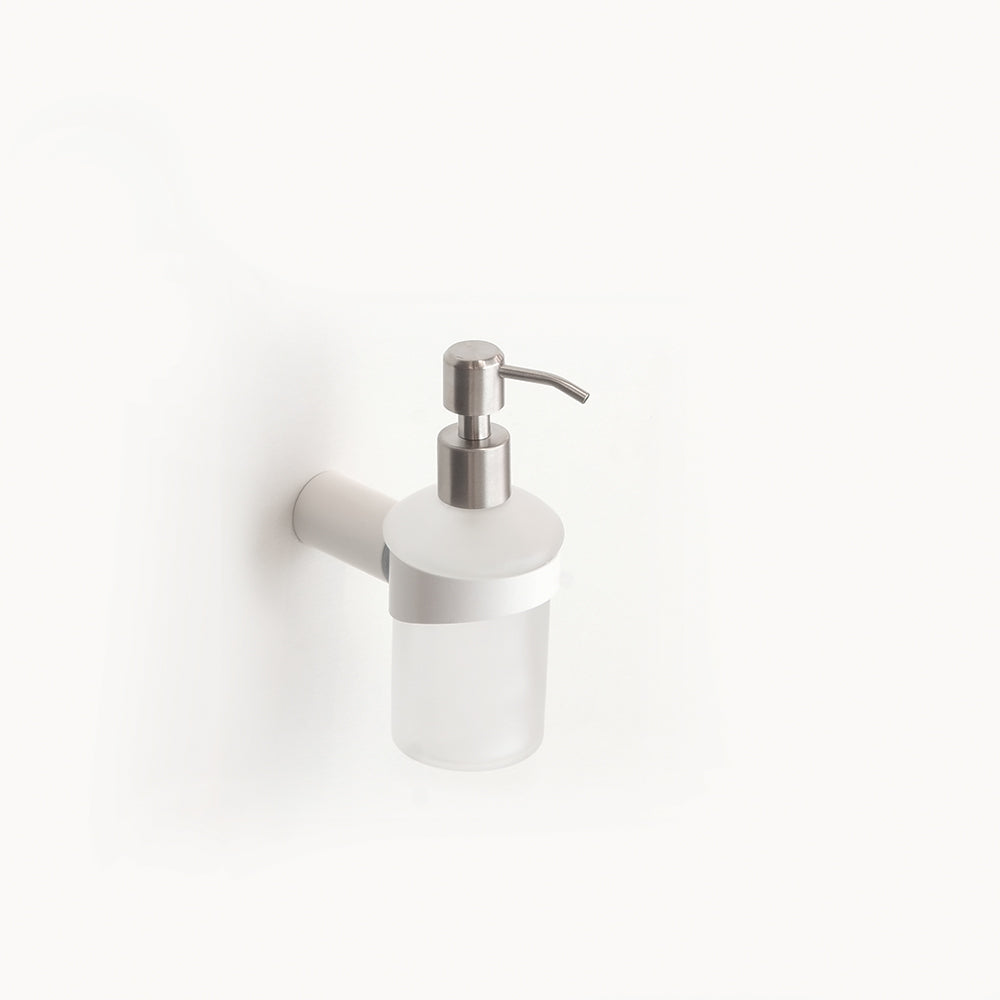 Glass Soap Dispenser – Corona – Matt White