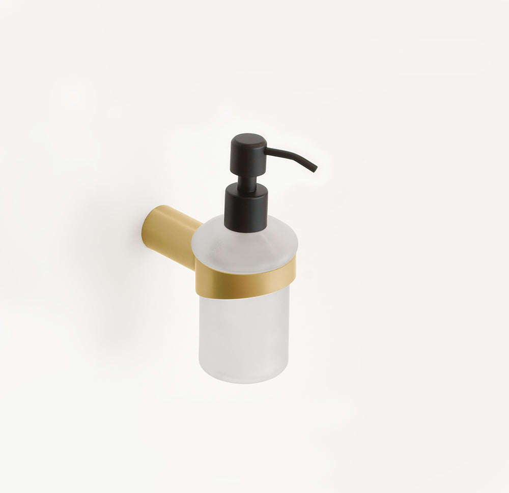 Glass Soap Dispenser – Corona – Brushed Gold