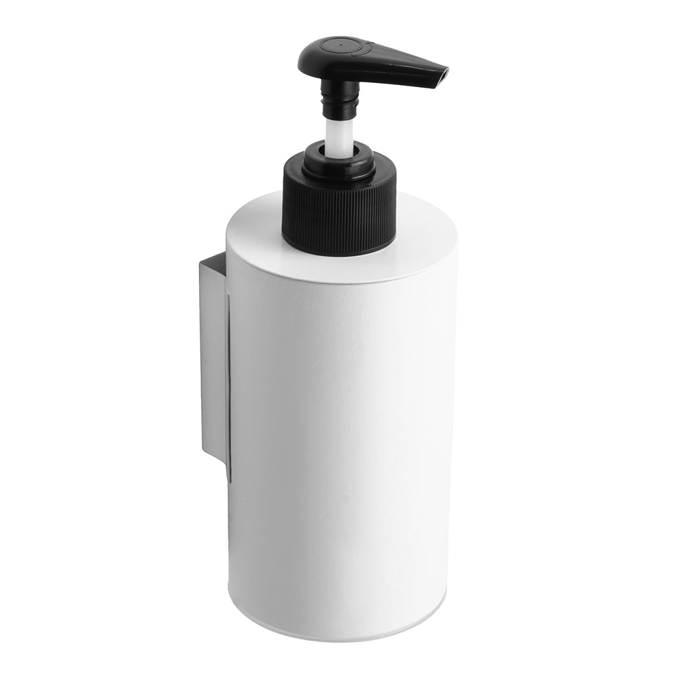 KAPITAN wall-mounted soap dispenser, 250 ml, plastic pump — matt white
