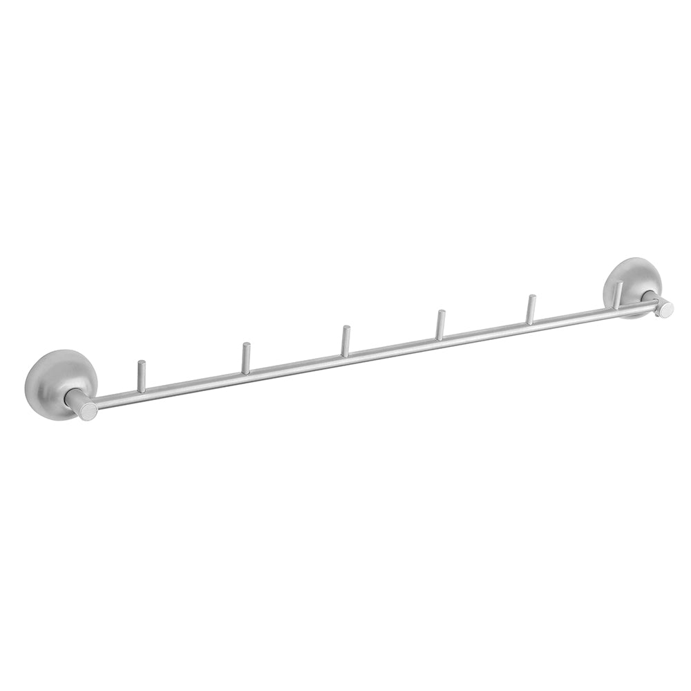 Six-Hook Rack – CLASSICO – Brushed Stainless Steel