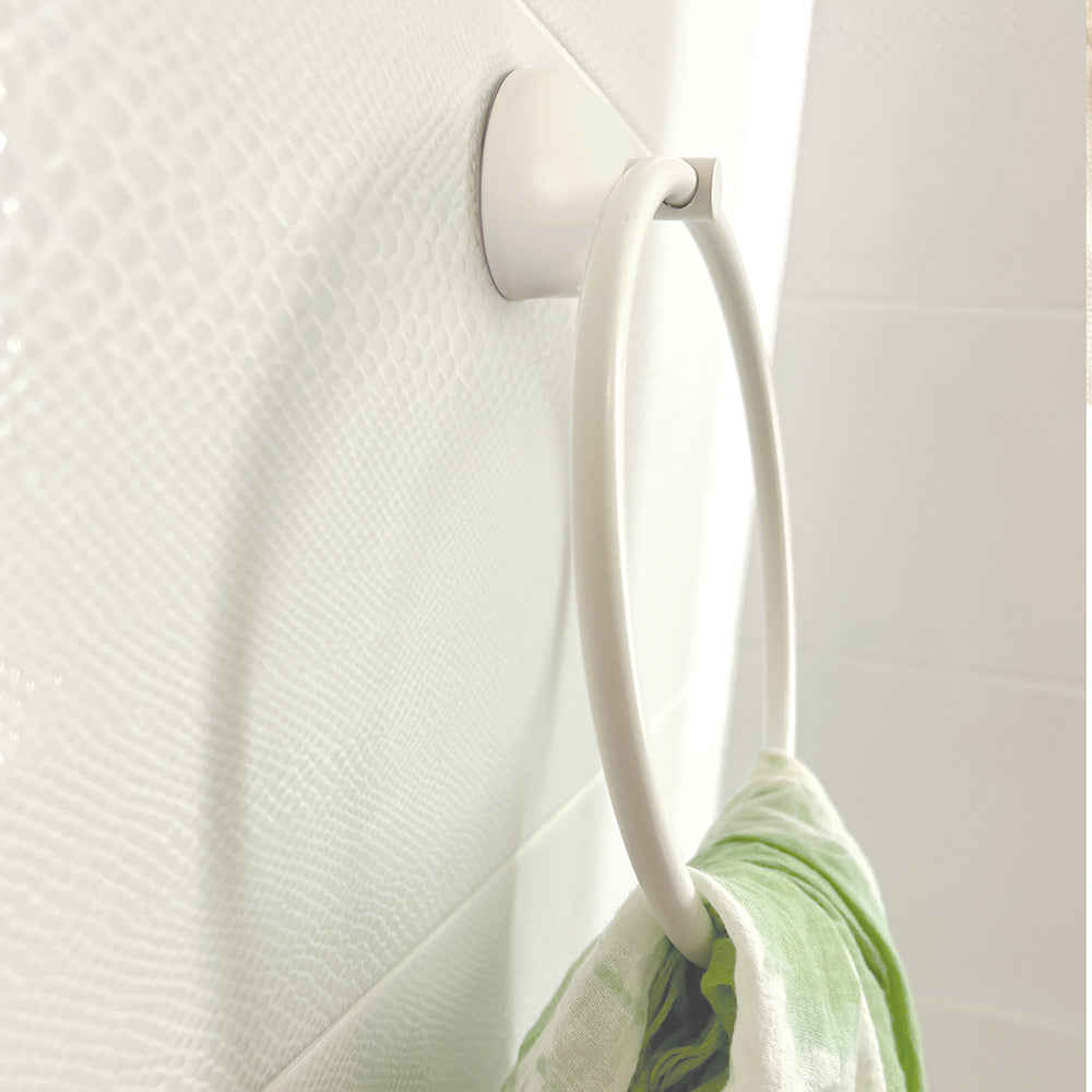 Round Towel Ring – CLASSICO – Matt White — interior view