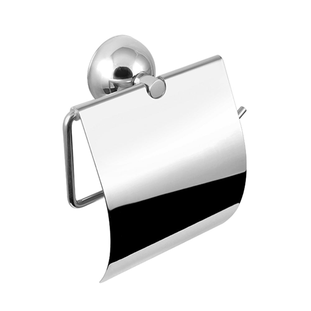 Toilet Roll Holder with Cover – CLASSICO – Polished Stainless Steel
