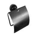 Toilet Roll Holder with Cover – CLASSICO – Matt Black
