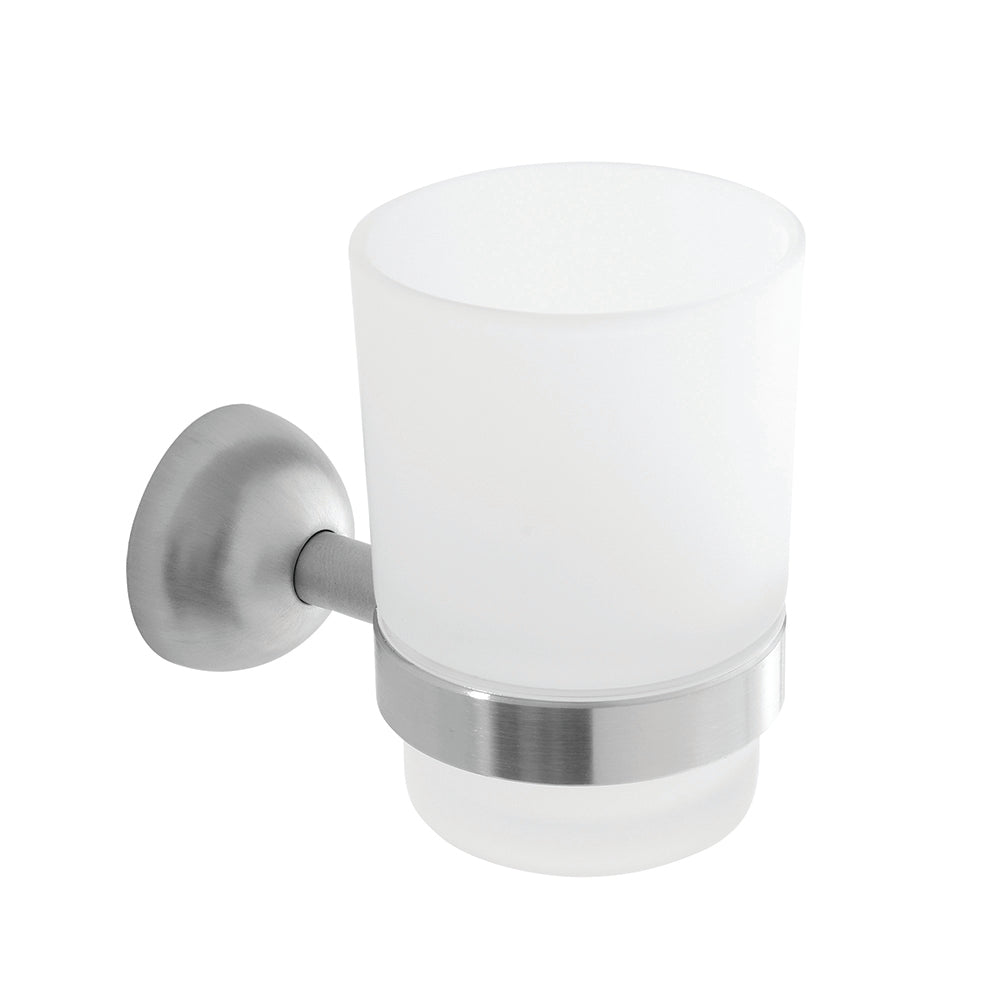 Glass Tumbler Holder – CLASSICO – Brushed Stainless Steel