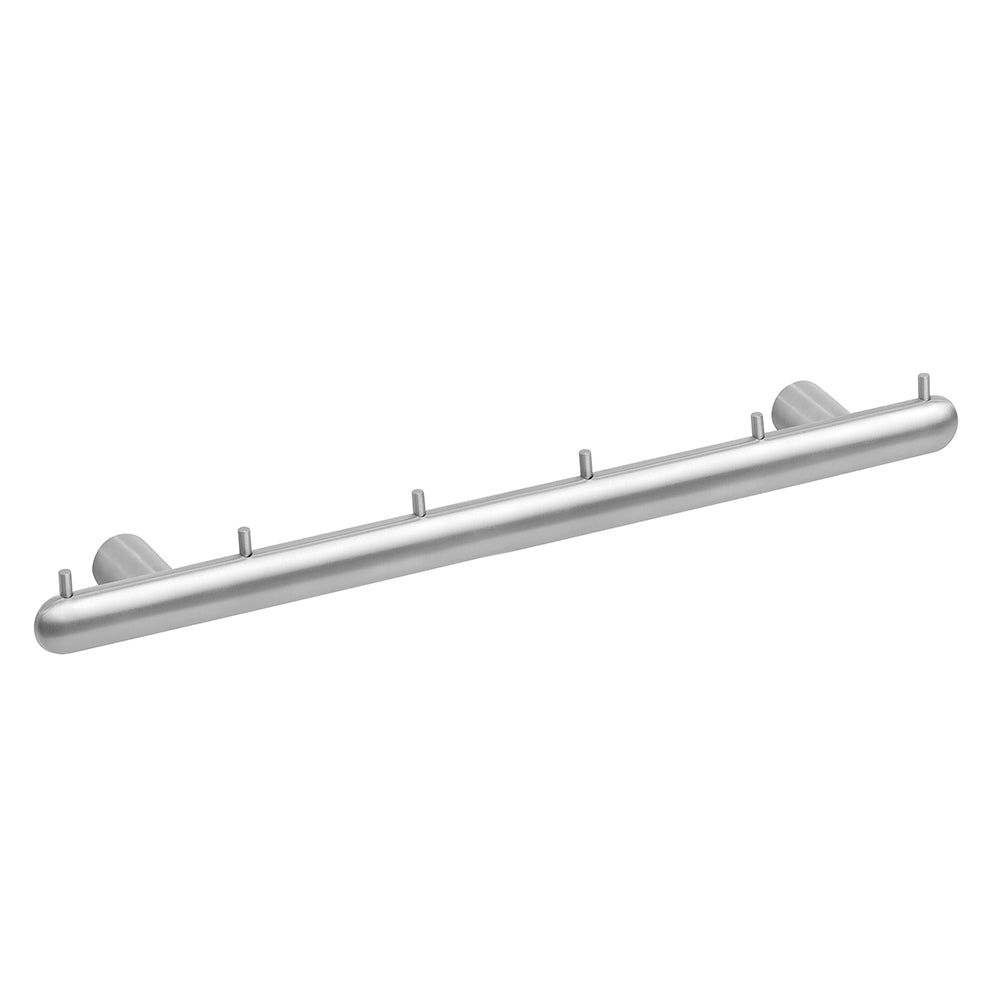 Six-Hook Hanger – Corona – Brushed Stainless Steel