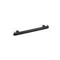 Towel Bar With Two Hooks – Corona – Matt Black – 40 cm