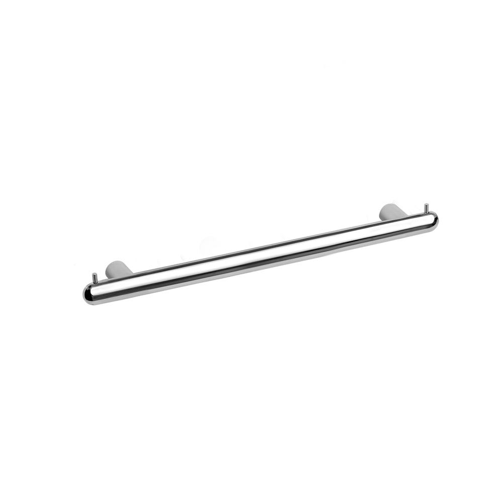 Towel Bar With Two Hooks – Corona – Polished Stainless Steel – 50 cm