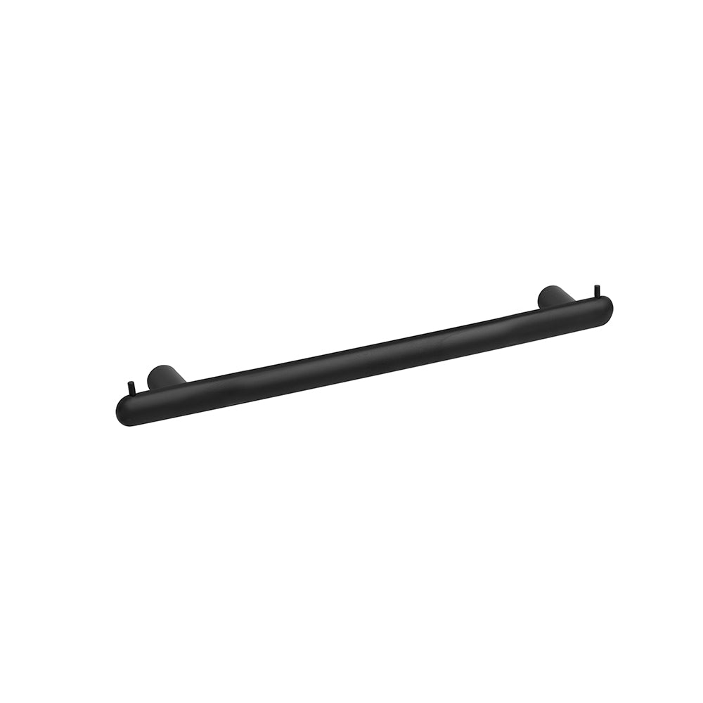 Towel Bar With Two Hooks – Corona – Matt Black – 50 cm