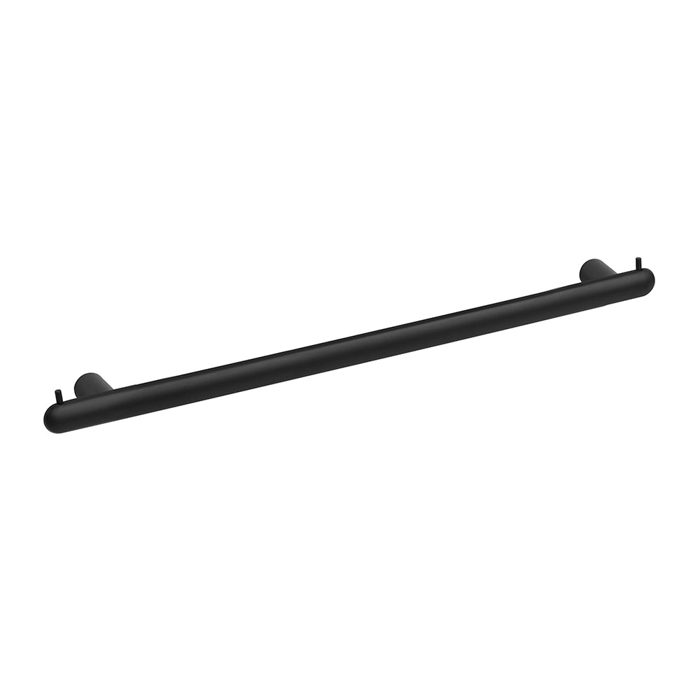 Towel Bar With Two Hooks – Corona – Matt Black – 60 cm