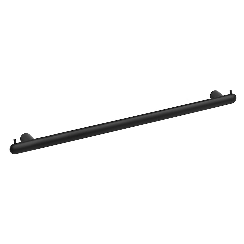 Towel Bar With Two Hooks – Corona – Matt Black – 70 cm