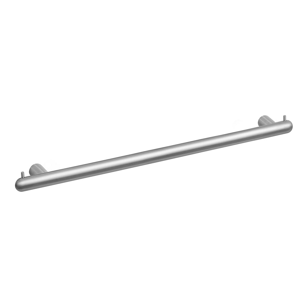 Towel Bar With Two Hooks – Corona – Brushed Stainless Steel – 70 cm