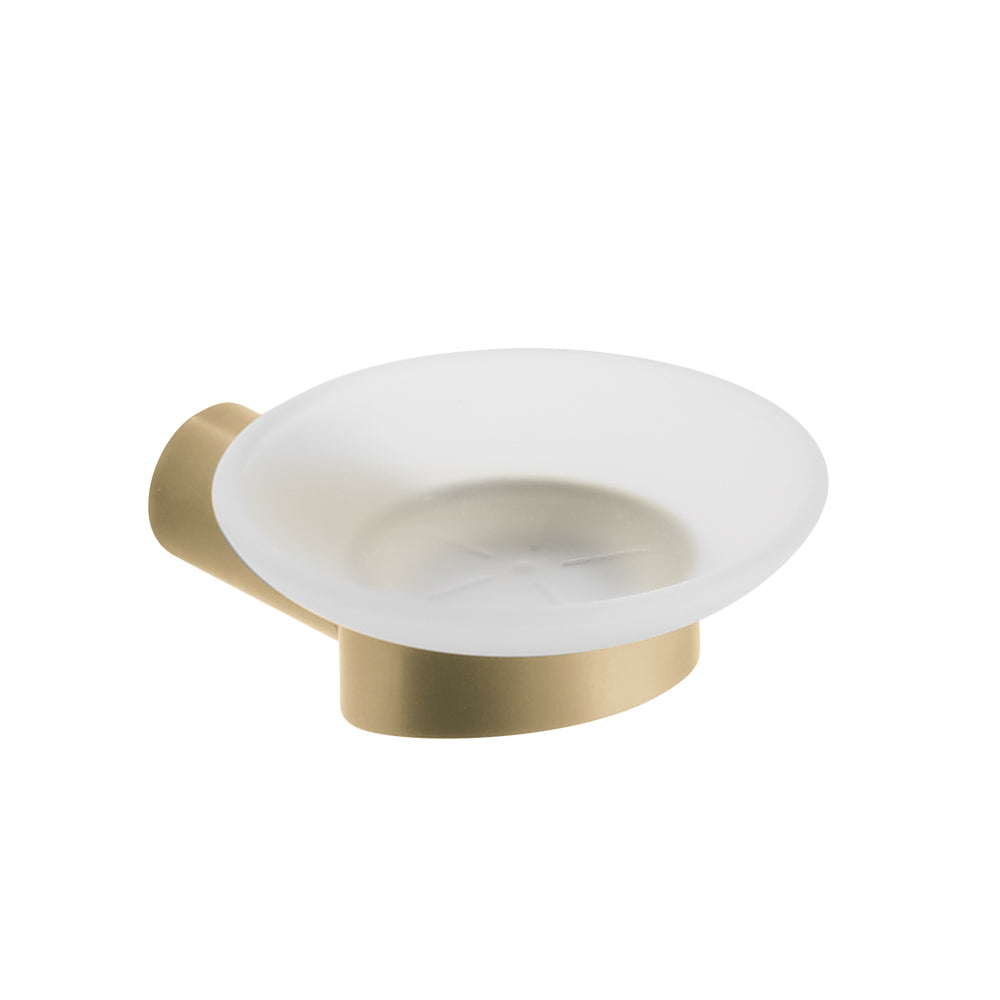 Soap Dish – Corona – Brushed Gold