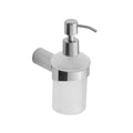 Glass Soap Dispenser – Corona – Polished Stainless Steel
