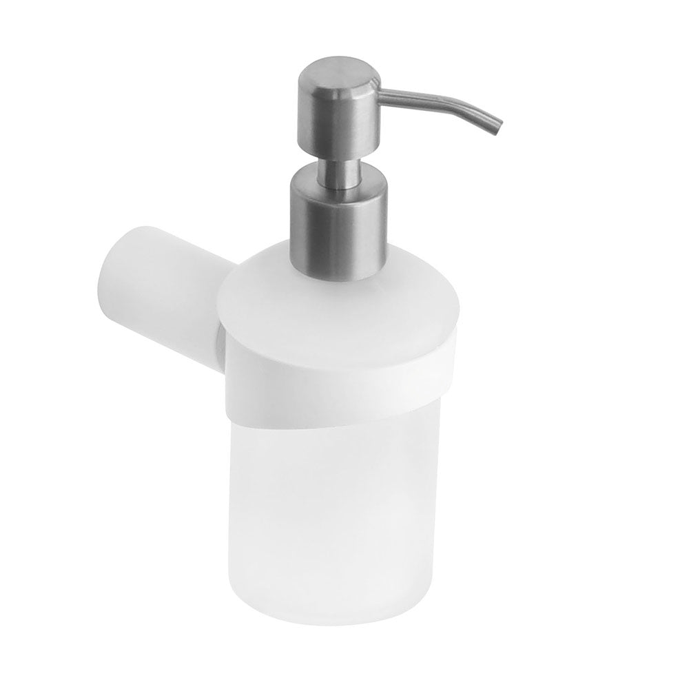 Glass Soap Dispenser – Corona – Matt White