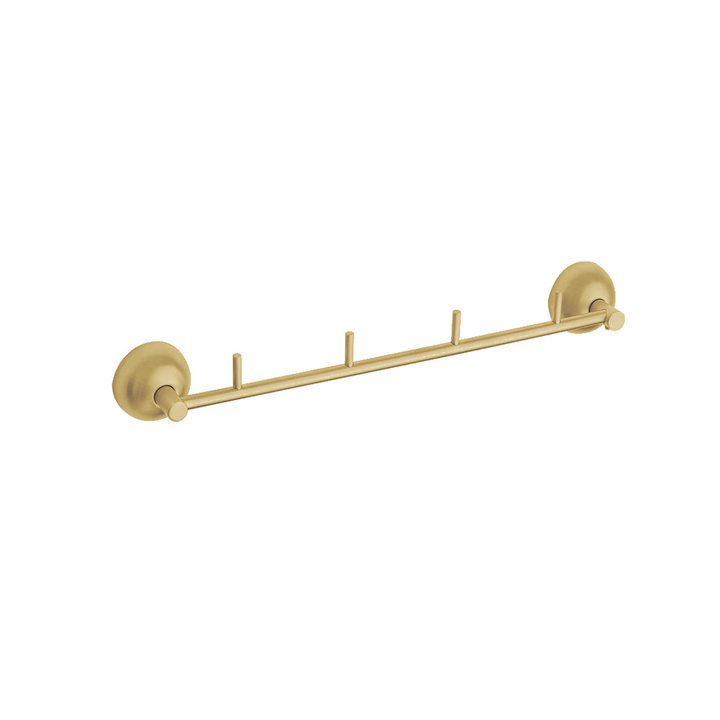 Four-Hook Rack – CLASSICO – Brushed Gold