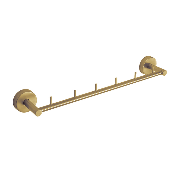 Six-Hook Rack – UNO – Brushed Gold