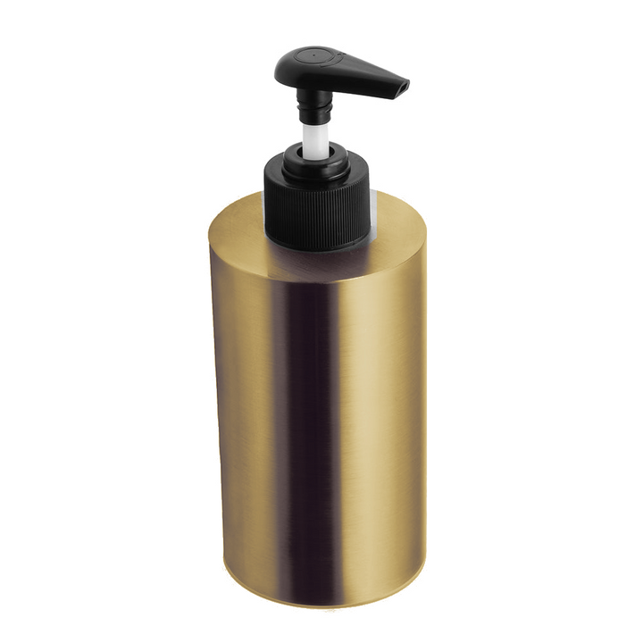 Freestanding soap dispenser, 250 ml, plastic pump – Brushed Gold