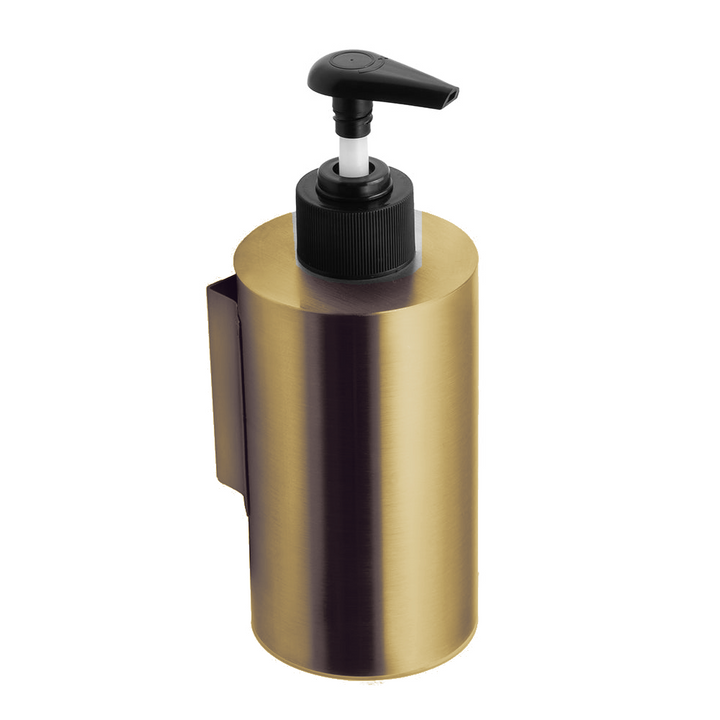 Wall-mounted soap dispenser, 250 ml, plastic pump – Brushed Gold
