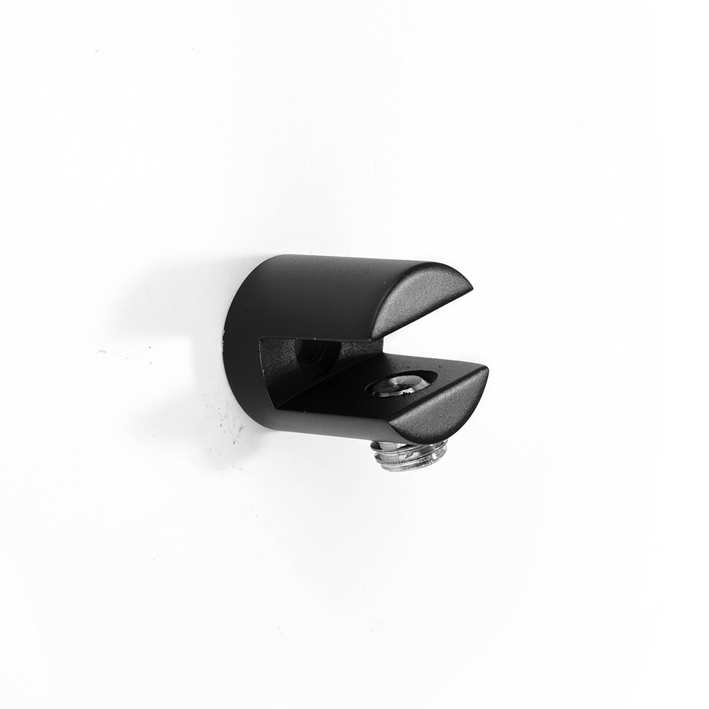 KAPITAN 90 55 55 shelf holder — matt black; sold as a set of two