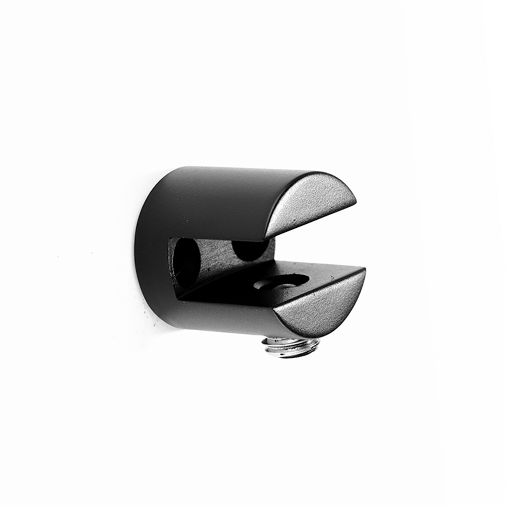 KAPITAN 90 66 55 shelf holder — matt black; sold as a set of two