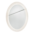 Round LED Bathroom Mirror with Illuminated Border