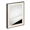 Framed LED Bathroom Mirror – Matt Black