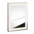 Framed LED Bathroom Mirror – Polished Stainless Steel