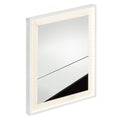 Framed LED Bathroom Mirror – Matt White
