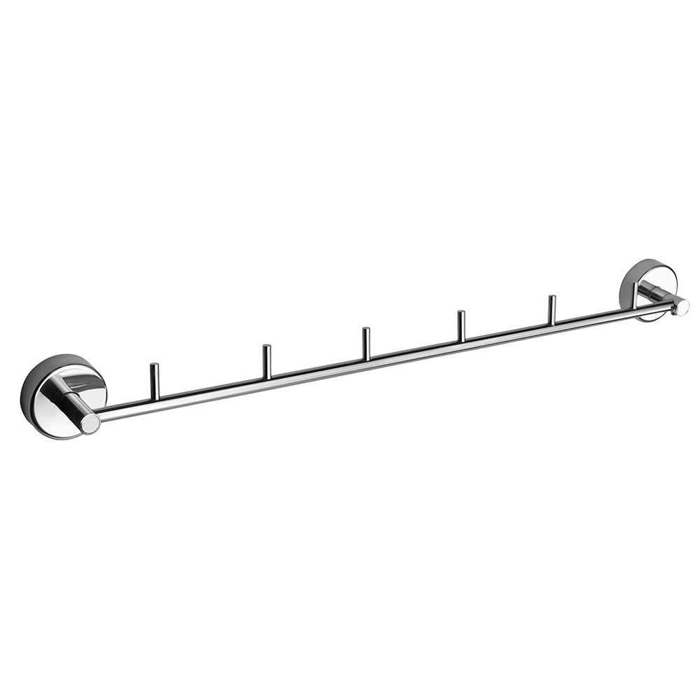 Six-Hook Rack – MODERNO – Polished Stainless Steel