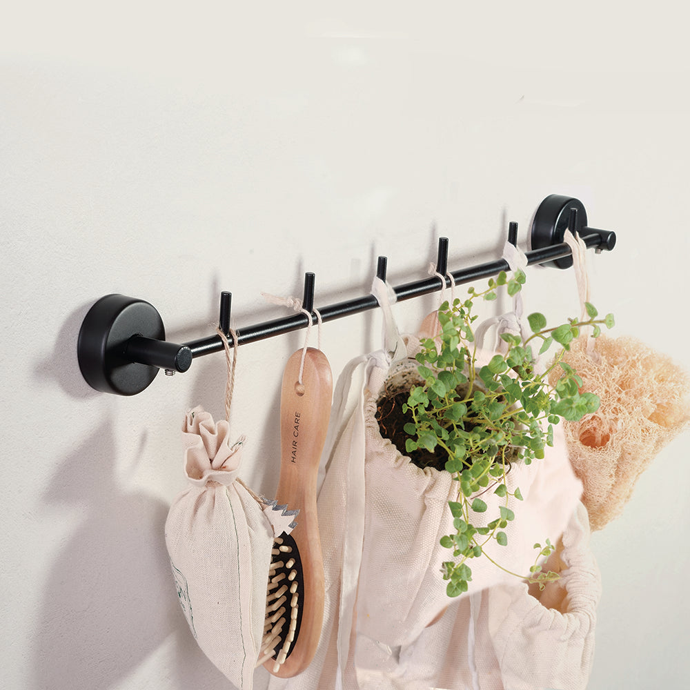 Six-Hook Rack – MODERNO – Matt Black — interior view