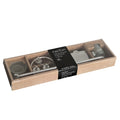 6-Piece Bathroom Set + Gift Hook – MODERNO – Brushed Stainless Steel