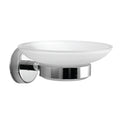 Glass Soap Dish – MODERNO – Polished Stainless Steel