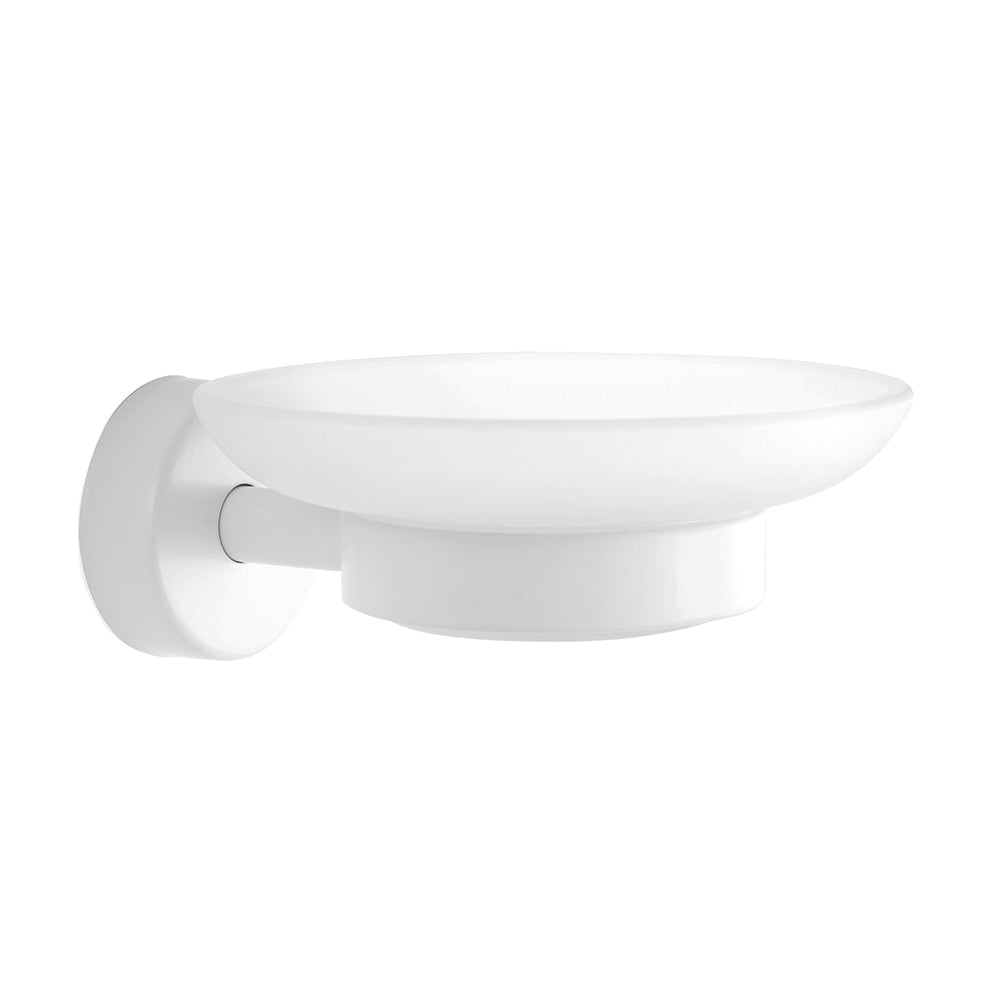 Glass Soap Dish – MODERNO – Matt White