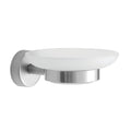 Glass Soap Dish – MODERNO – Brushed Stainless Steel