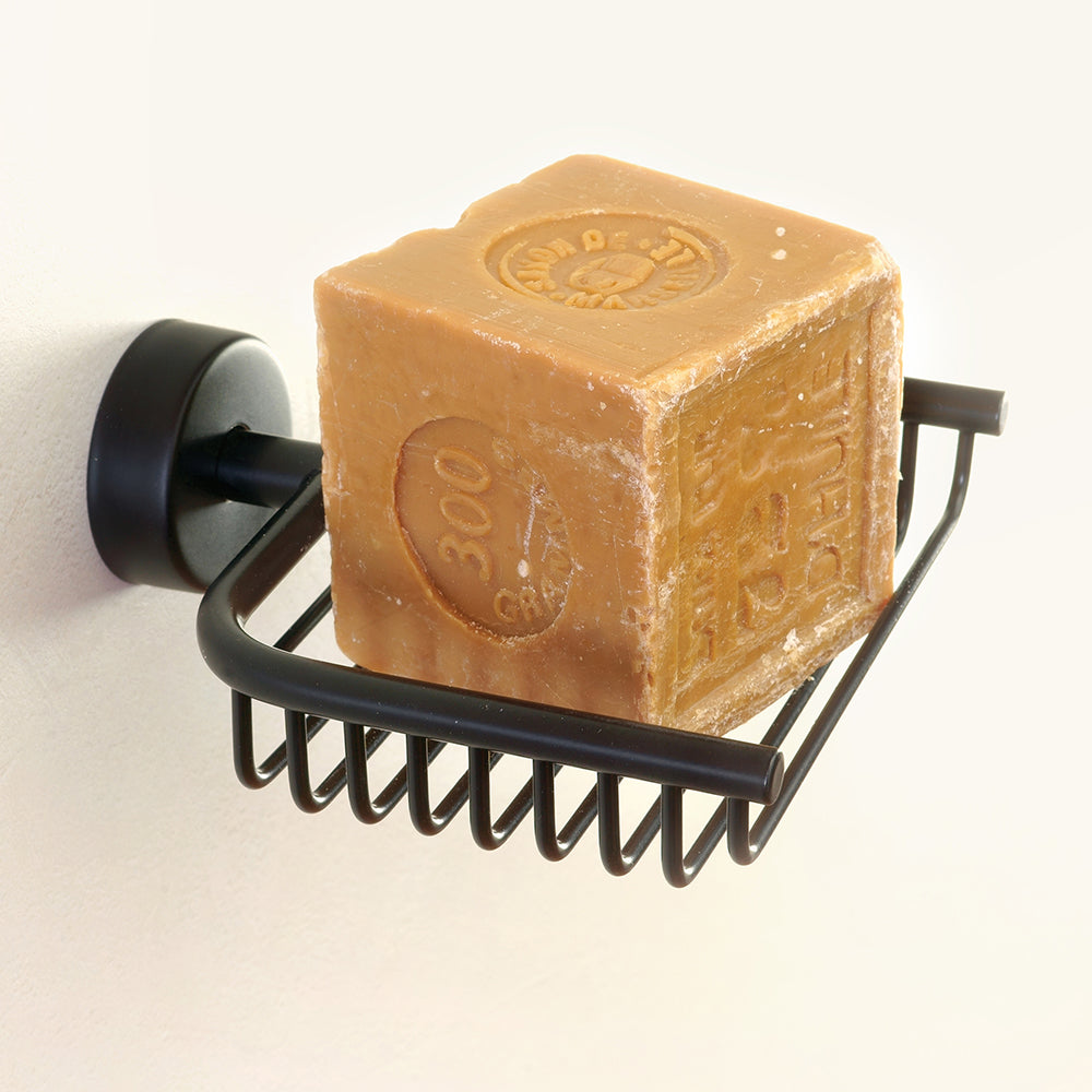 Wire Soap Dish – MODERNO – Polished Stainless Steel — interior view