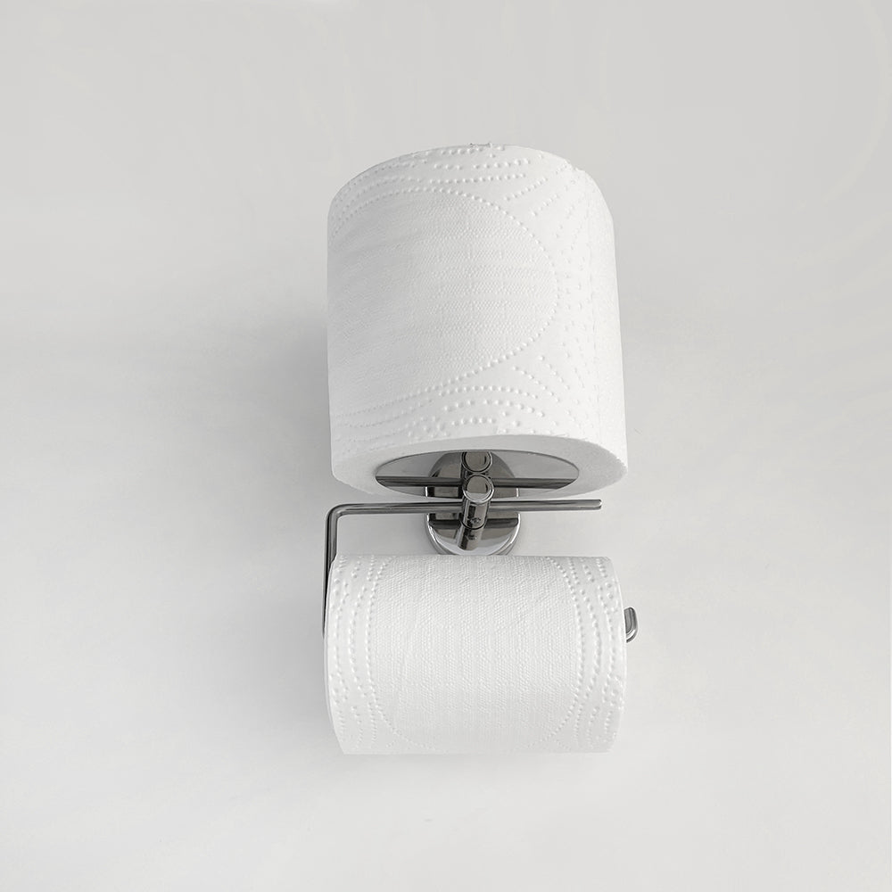 Double Toilet Roll Holder – MODERNO – Polished Stainless Steel — interior view