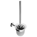 Wall-Mounted Glass Toilet Brush Holder – MODERNO – Polished Stainless Steel