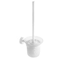 Wall-Mounted Glass Toilet Brush Holder – MODERNO – Matt White