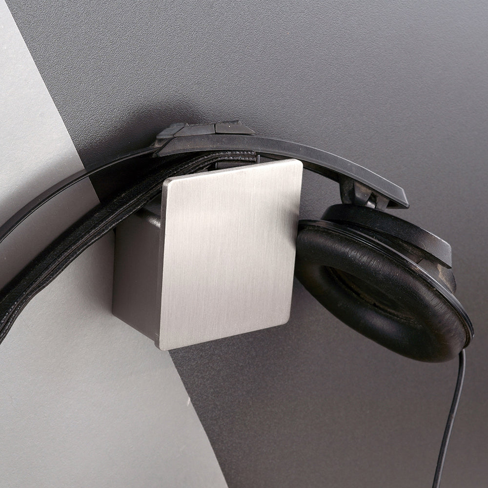 Single Hook – NEO – Brushed Stainless Steel – product view