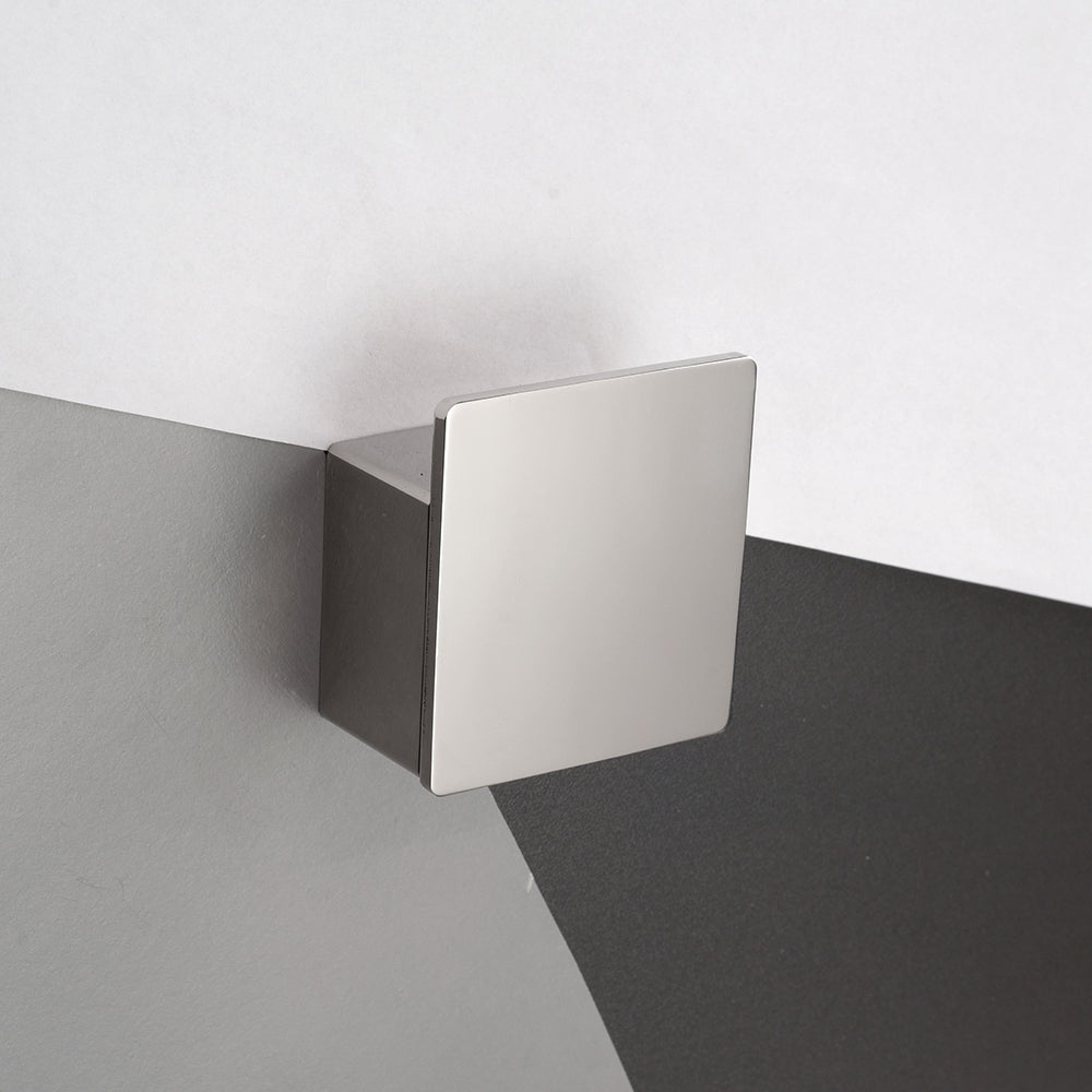 Single Hook – NEO – Brushed Stainless Steel – product view