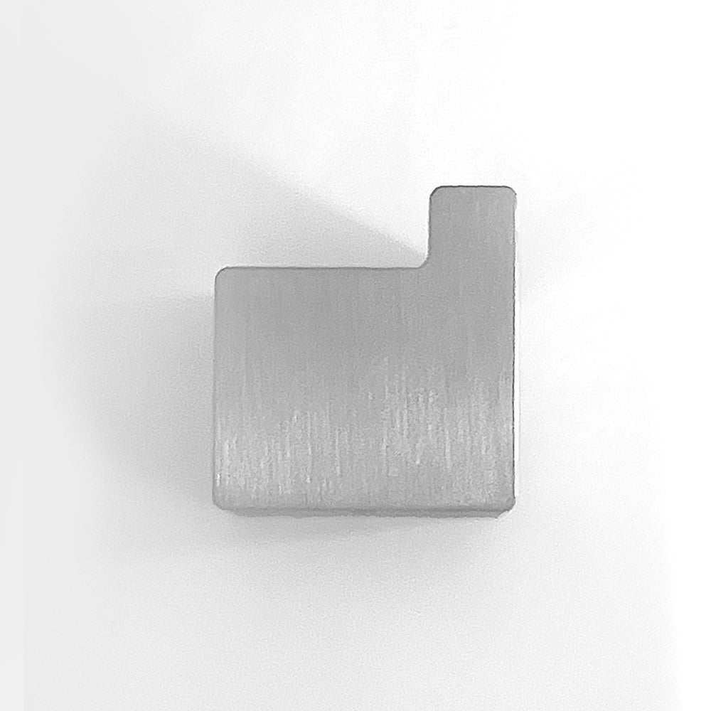 Single Hook – Right – NEO – Brushed Stainless Steel – product view