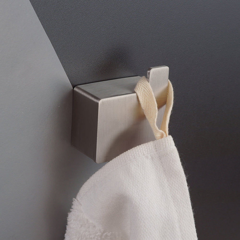 Single Hook – Right – NEO – Brushed Stainless Steel – product view